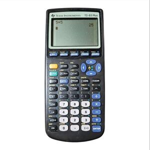 Texas Instruments TI-83 Plus Graphing Calculator Black Tested Working